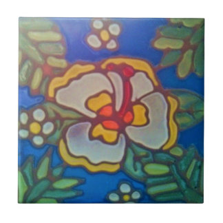 Catalina Tile Hibiscus Catalina Clay Works Tegeltje