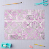  catalogus lavender Damask-decoupage Tissuepapier (Craft)