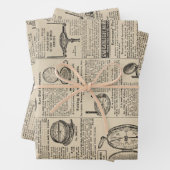 Cataloguspagina  kompas inpakpapier vel (In situ)