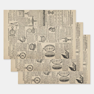 Cataloguspagina kompas inpakpapier vel