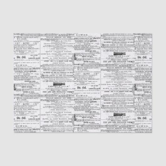 catalogusreclame tissuepapier (Voorkant)