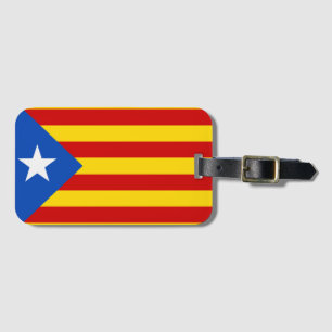 Catalonië vlag bagagelabel