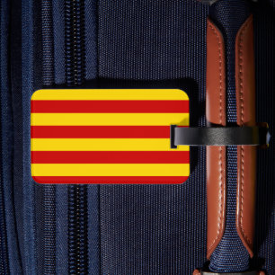 Catalonië Vlag & Catalaans - La Senyera/reis Bagagelabel