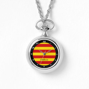 Catalonië Vlag & Catalaans - mode La Senyera Horloge