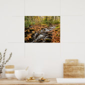 Cataloochee Creek NC: Grote rokergebergte Poster (Keuken)