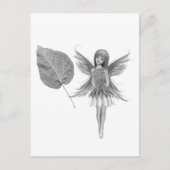 Catalpa-boomvlieg met bladeren briefkaart (Voorkant)