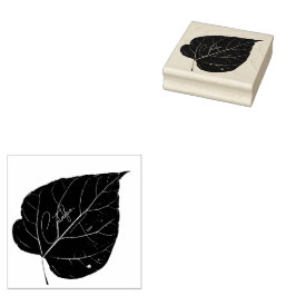 Catalpa Tree Leaf Print Rubber Stamp Rubberstempel