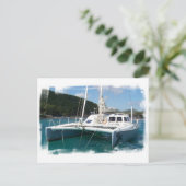 Catamaraans Briefkaart (Staand voorkant)