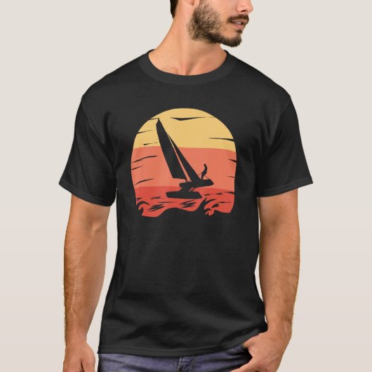 Catamaran Boat Sailing 1 T-shirt (Voorkant)