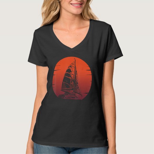 Catamaran Boat Sailing 5 T-shirt (Voorkant)
