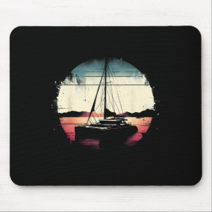 Catamaran Bootliefhebber - Vintage Zeiler Zeilboot Muismat