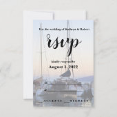 Catamaran dans le port de Lahaina Mariage RSVP (Devant)