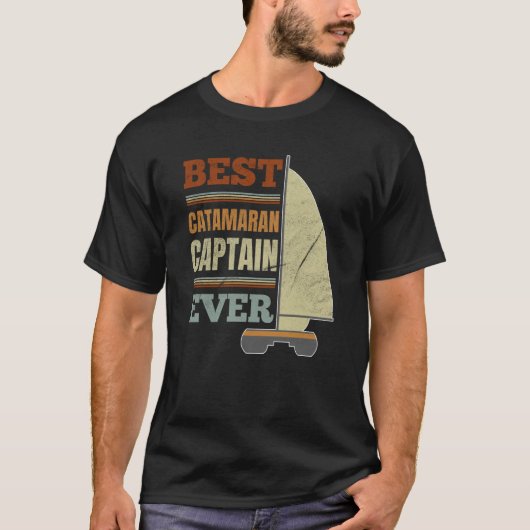Catamaran Sailing Captain Sailor Best Catamaran Ca T-shirt (Voorkant)