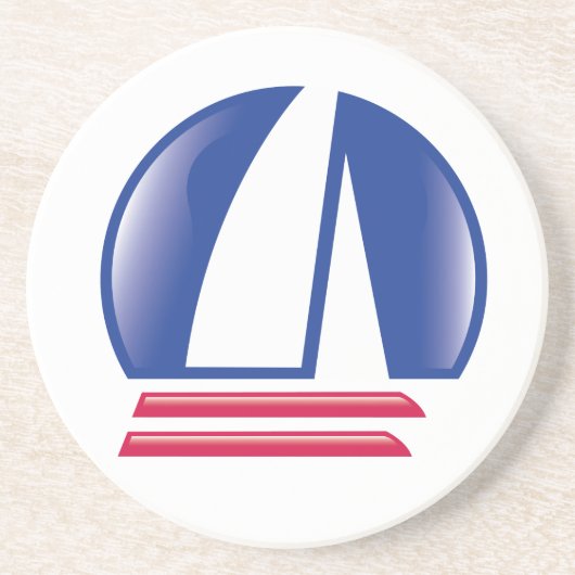 Catamaran Sailing_Pontoon Racing_Blue Moon Zandsteen Onderzetter (Voorkant)