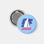 Catamaran Sailing_Pontoon Racing_S.F. Bay Boeing Magneet (Voorkant / Achterkant)