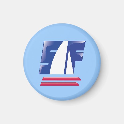 Catamaran Sailing_Pontoon Racing_S.F. Bay Boeing Magneet (Voorkant)