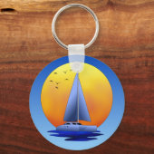 Catamaran Sailing Sleutelhanger (Voorkant)
