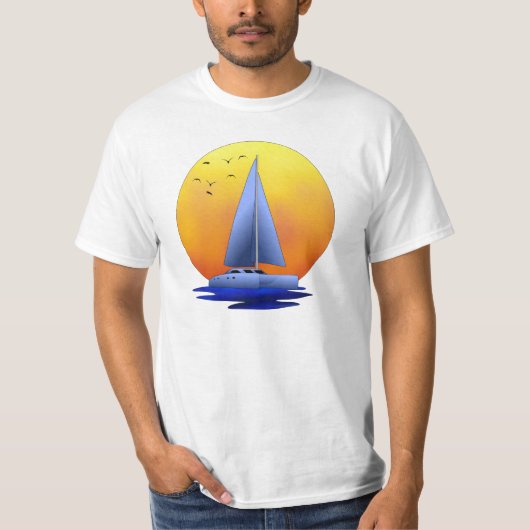 Catamaran Sailing T-shirt (Voorkant)