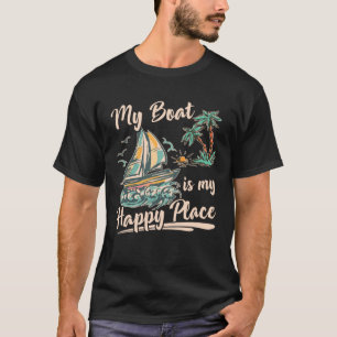 Catamaran Twee Rompen Zeilen Offerte Catamaran Kap T-shirt