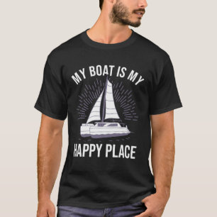 Catamaran Twee Rompen Zeilen Offerte Catamaran Kap T-shirt