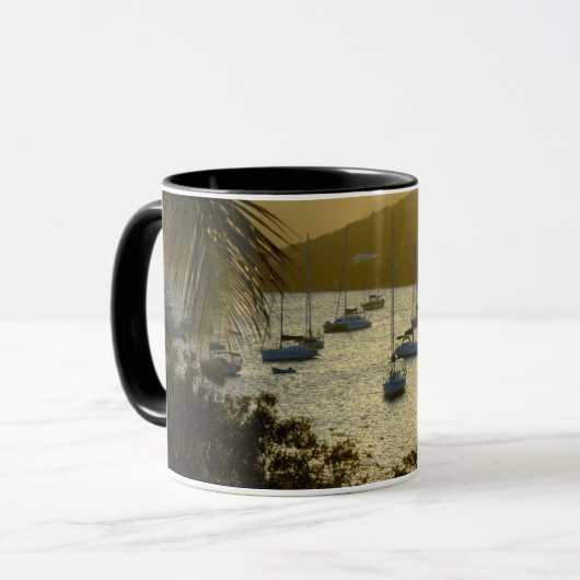 Catamaranen en zeilboten mok (Voorkant links)