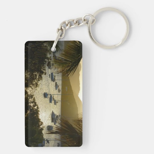 Catamaranen en zeilboten sleutelhanger (achterkant)