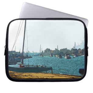 Catamarran op Island Beach Electronics Bag Laptop Sleeve