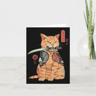 Catana Cat Schattigee Japans geïnspireerde kat Kaart