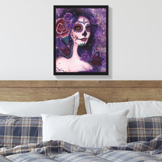Catania day of the dead by Renee Lavoie Canvas Afdruk (Insitu (Slaapkamer))
