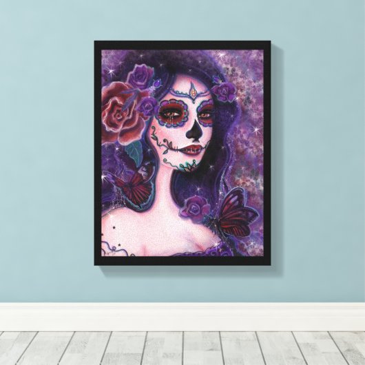 Catania day of the dead by Renee Lavoie Canvas Afdruk (Insitu (Houten vloer))