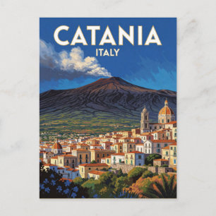Catania Italië Mount Etna Reis Scene 🌋 Briefkaart