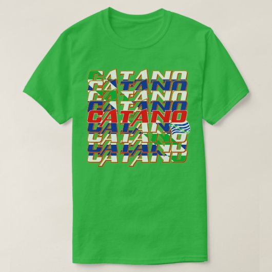 Catano Cascade tekst T-shirt (Design voorkant)