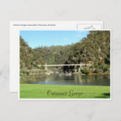 cataract gorge-brug briefkaart (Voorkant / Achterkant)