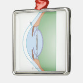 Cataractoperatie Metalen Ornament (Links)