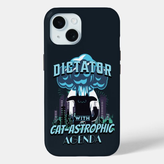 Catastrofaal grappig kattenontwerp Case-Mate iPhone case (Achterkant)