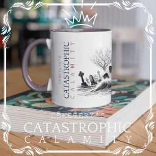 Catastrofale calamiteit van de begraafplaats koffiemok