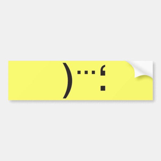 catastrofe bumpersticker (Voorkant)