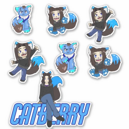Catberry - Stickers (Devant)