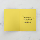 Catbird chante joyeuse carte d'anniversaire (Intérieur)