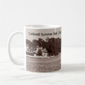Catboat Summer Sail, Cotuit Harbor 2025 Coffee Mug (Gauche)