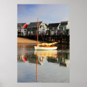 Catboot en waterfront, Provincetown MA, kabeljauw Poster (Voorkant)