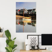 Catboot en waterfront, Provincetown MA, kabeljauw Poster (Thuiskantoor)