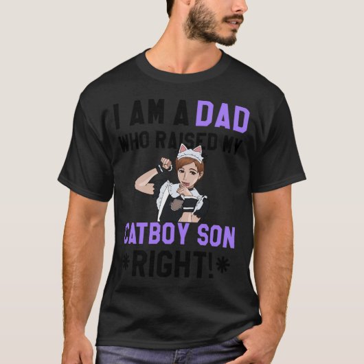 Catboy Son (vader) T-shirt (Voorkant)
