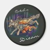 Catch a Dream, Dreamcatcher Wolf~Magnets Magneet (Voorkant)