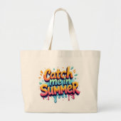 Catch Me In Summer Graffiti Tote Tas (Voorkant)
