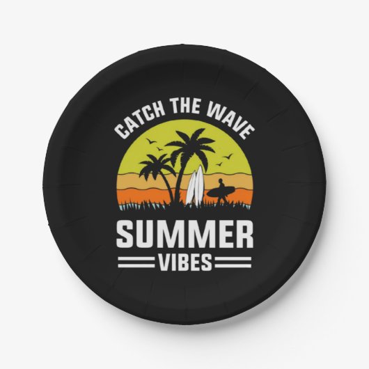 Catch The Wave Summer Vibes-64193 Papieren Bordje (Voorkant)