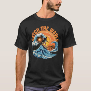 Catch The Waves Vintage Ocean Adventure T-shirt