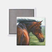 Catch The Wind - Bay Horse Magnet (Recto/Verso)