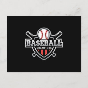 Catcher Baseball Bat Sport Pitcher Grappig cadeau Briefkaart