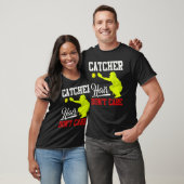 Catcher Hair maakt niet uit - Softball Catcher Gir T-shirt (Unisex)